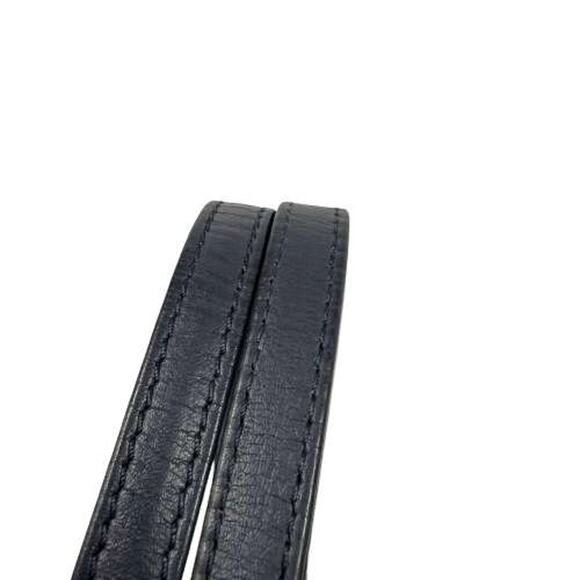 Authentic CHANEL CC Canvas MM Deauville Tote Blue Denim Navy Chain Shoulder Bag - Picture 9 of 16